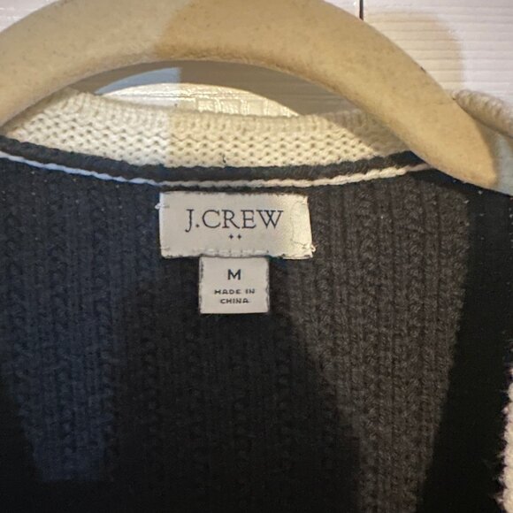 J. Crew Lady Knit Short Sleeve Button Up Cardigan Sweater Top Classic - M - Picture 6 of 6